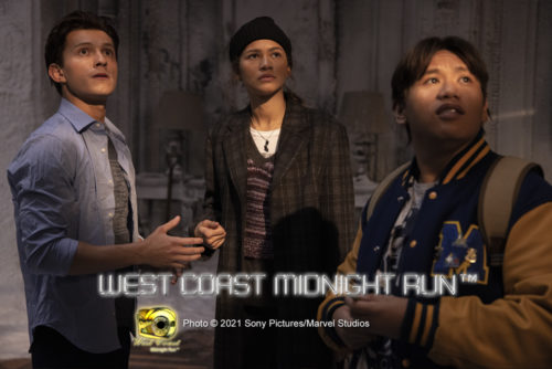 Ned, MJ and Peter looks speechless and surprised in Spiderman No Way Home
